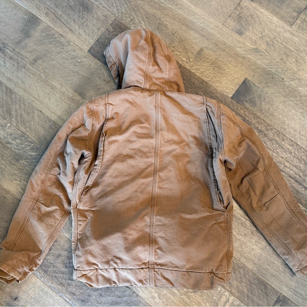 Carhartt men’s Sherpa-lined brown utility jacket - relaxed fit size Small - Picture 6 of 6